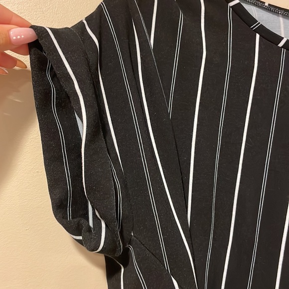 Black Stripe Corset Top - Picture 4 of 5